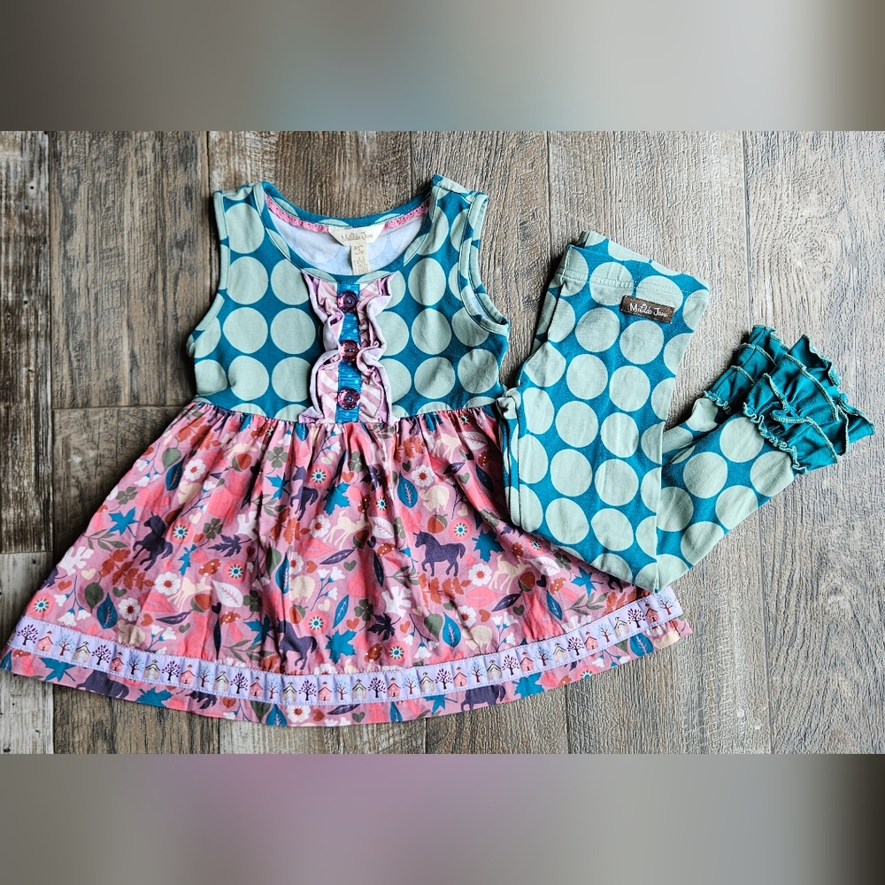 Matilda Jane size 4 Once Upon a Time Always be a Unicorn outfit